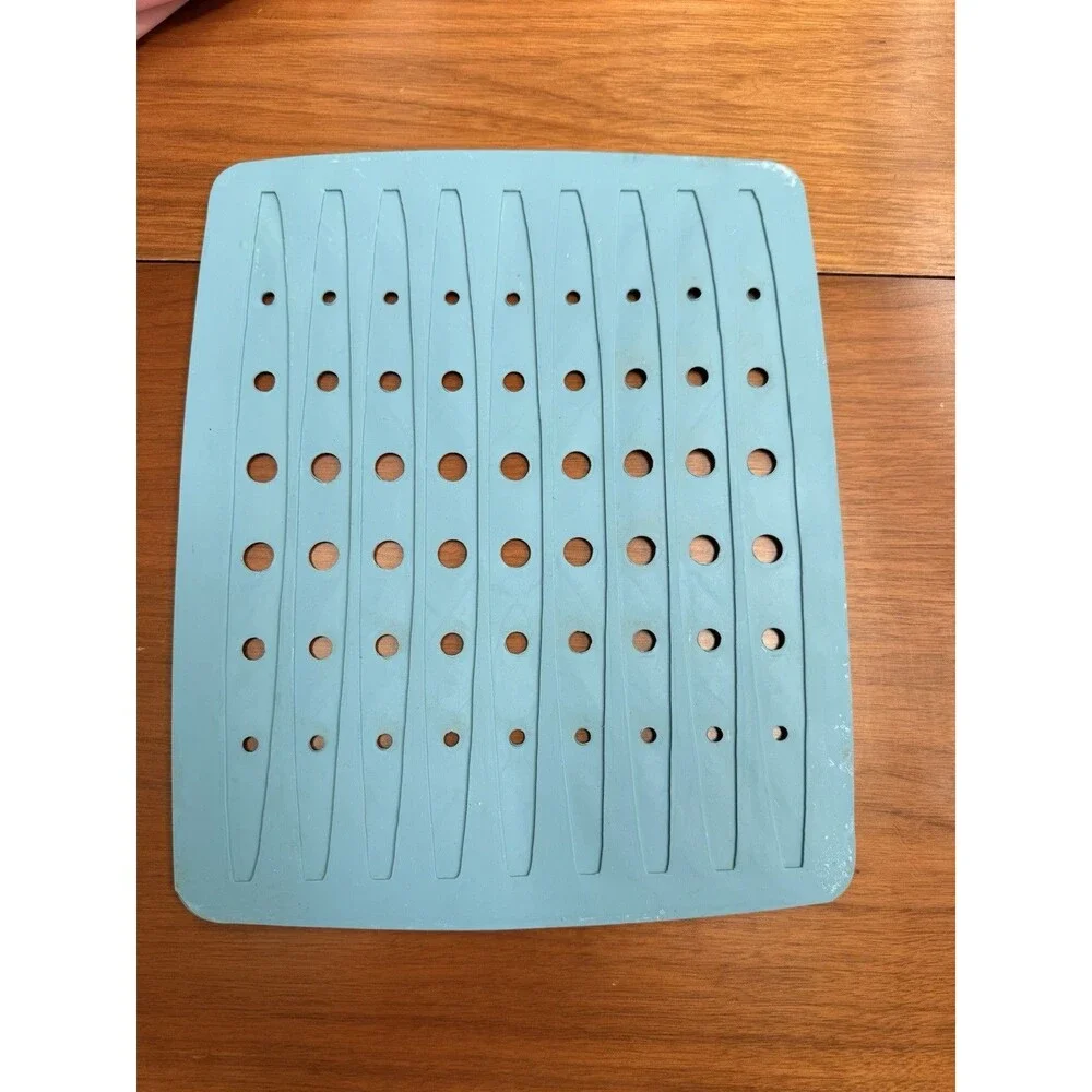 Vintage Better Home Rare Mint Green Rubber Sink Mat  Strainer mat 1996